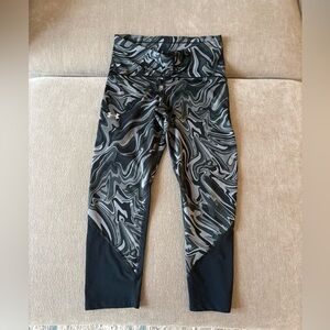 Under Armour Black and Gray Compression Leggings
